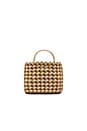view 1 of 4 Audrey Crochet Tote in Marigold & Cream