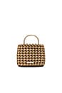 view 2 of 4 Audrey Crochet Tote in Marigold & Cream