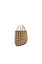 view 4 of 4 Audrey Crochet Tote in Marigold & Cream