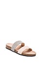 view 2 of 5 Paz Sandal with Calf Fur in New Natural/Cool Grey in New Natural & Cool Grey