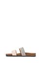 view 5 of 5 Paz Sandal with Calf Fur in New Natural/Cool Grey in New Natural & Cool Grey
