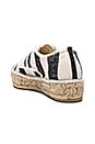 view 3 of 5 Espadrille Sneaker in Black & Natural
