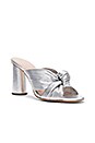 view 2 of 5 Coco Metallic Heel in Silver