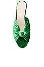 view 4 of 5 Celeste Mid Heel Knot Slide in Emerald