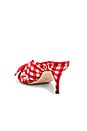 view 3 of 5 Luisa Knotted Kitten Heel in Red