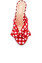 view 4 of 5 Luisa Knotted Kitten Heel in Red