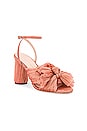 view 2 of 5 Camellia Knot Mule With Ankle Strap in Bermuda Pink