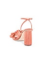 view 3 of 5 Camellia Knot Mule With Ankle Strap in Bermuda Pink
