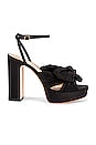 view 1 of 5 Natalia Pleated Knot Platform in Black