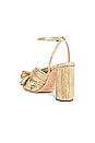 view 3 of 5 Camellia Bow Heel With Ankle Strap in Gold