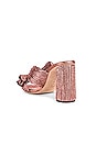 view 3 of 5 Penny Pleated Knot Mule in Metallic Rose