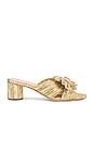 view 1 of 5 Emilia Pleated Knot Mule in Gold