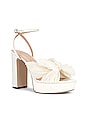 view 2 of 5 Natalia Pleated Knot Platform in Pearl