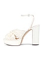 view 5 of 5 Natalia Pleated Knot Platform in Pearl