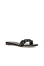 view 2 of 5 Braided Band Flat Sandal in Black