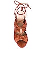 view 4 of 5 Teresa Sandal in Terracotta Shantung
