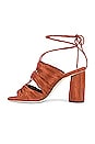 view 5 of 5 Teresa Sandal in Terracotta Shantung