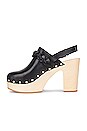 view 5 of 5 Paxton Platform Clog in Black Vachetta