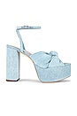 view 1 of 5 Roz Platform Sandal in Light Denim