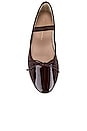 view 4 of 5 Leonie Ballet Flat in Chocolate Patent Leather