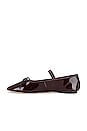 view 5 of 5 Leonie Ballet Flat in Chocolate Patent Leather