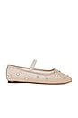 view 1 of 5 Leonie Soft Ballet Flat in Cream & Crystal