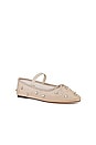 view 2 of 5 Leonie Soft Ballet Flat in Cream & Crystal