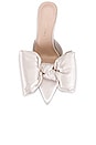 view 4 of 5 Margot Bow Mule in Cream Satin