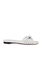view 1 of 5 Izzie Knotted Sandal in Silver