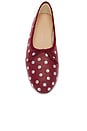 view 4 of 5 Landon Soft Ballet Flat in Wine & Silver