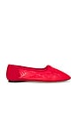view 1 of 5 Landon Mesh Ballet Flats in Red