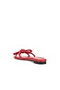view 3 of 5 Hadley Bow Flat Sandal in Red