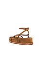 view 3 of 5 Ankle Wrap Footbed Sandal in Cacao