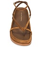 view 4 of 5 Ankle Wrap Footbed Sandal in Cacao