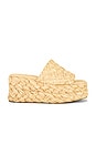 view 1 of 5 Aaron Sandal in Natural Woven Straw