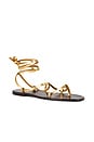 view 2 of 5 Lianna Sandal in Gold Vachetta