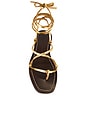 view 4 of 5 Lianna Sandal in Gold Vachetta