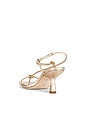 view 3 of 5 Triana Strappy Sandal in Champagne Metallic Nappa