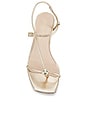 view 4 of 5 Triana Strappy Sandal in Champagne Metallic Nappa