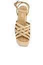 view 4 of 5 Channing Platform Sandal in Natural Raffia