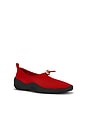 view 2 of 5 ZAPATO PLANO RAINA in Red Mesh