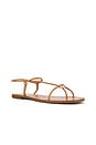 view 2 of 5 Lara Strappy Flat Sandal in Dune Nappa