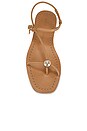 view 4 of 5 Lara Strappy Flat Sandal in Dune Nappa