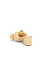 view 3 of 5 Emilia Pleated Knot Mule in Natural Straw