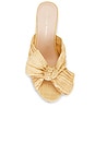 view 4 of 5 Emilia Pleated Knot Mule in Natural Straw