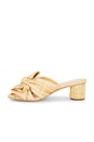 view 5 of 5 Emilia Pleated Knot Mule in Natural Straw