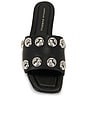 view 4 of 5 Hayes Studded Flat Sandal in Black