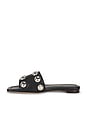 view 5 of 5 Hayes Studded Flat Sandal in Black