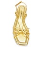 view 4 of 5 Karly Strappy Flat Sandal in Light Gold