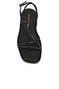view 4 of 5 Noor Strappy Ankle Wrap Flat Sandal in Black